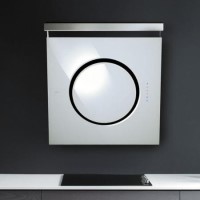 Elica IO-GME-WH iO Angled 80cm Chimney Cooker Hood White Glass with External Motor
