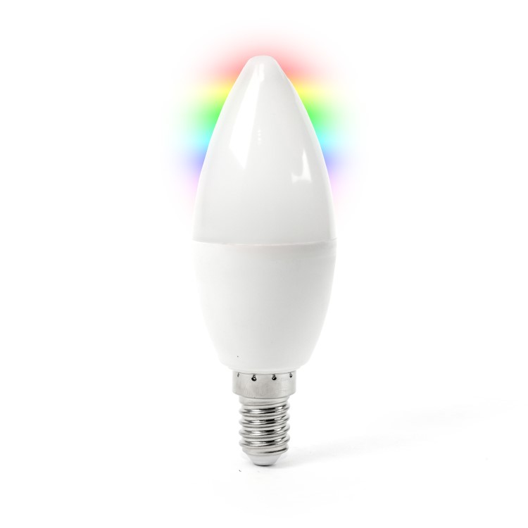 electriQ Smart dimmable colour Wifi Bulb with E14 screw ending - Alexa & Google Home compatible - 3 Pack