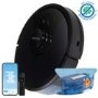 electriQ HELGA Robot Vacuum Cleaner and Mop - 4000Pa Suction - Black