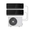 iQool-2MS12K12KB electriQ iQool Multi-Split 2 x 12000 BTU Smart Wall Mounted Air Conditioner with Heat Pump - Pipe Kits Included - Black