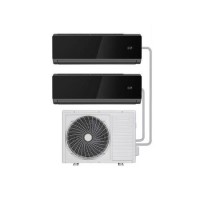 Refurbished electriQ 2 X 12000 BTU Wall Mounted Air Conditioner - Black