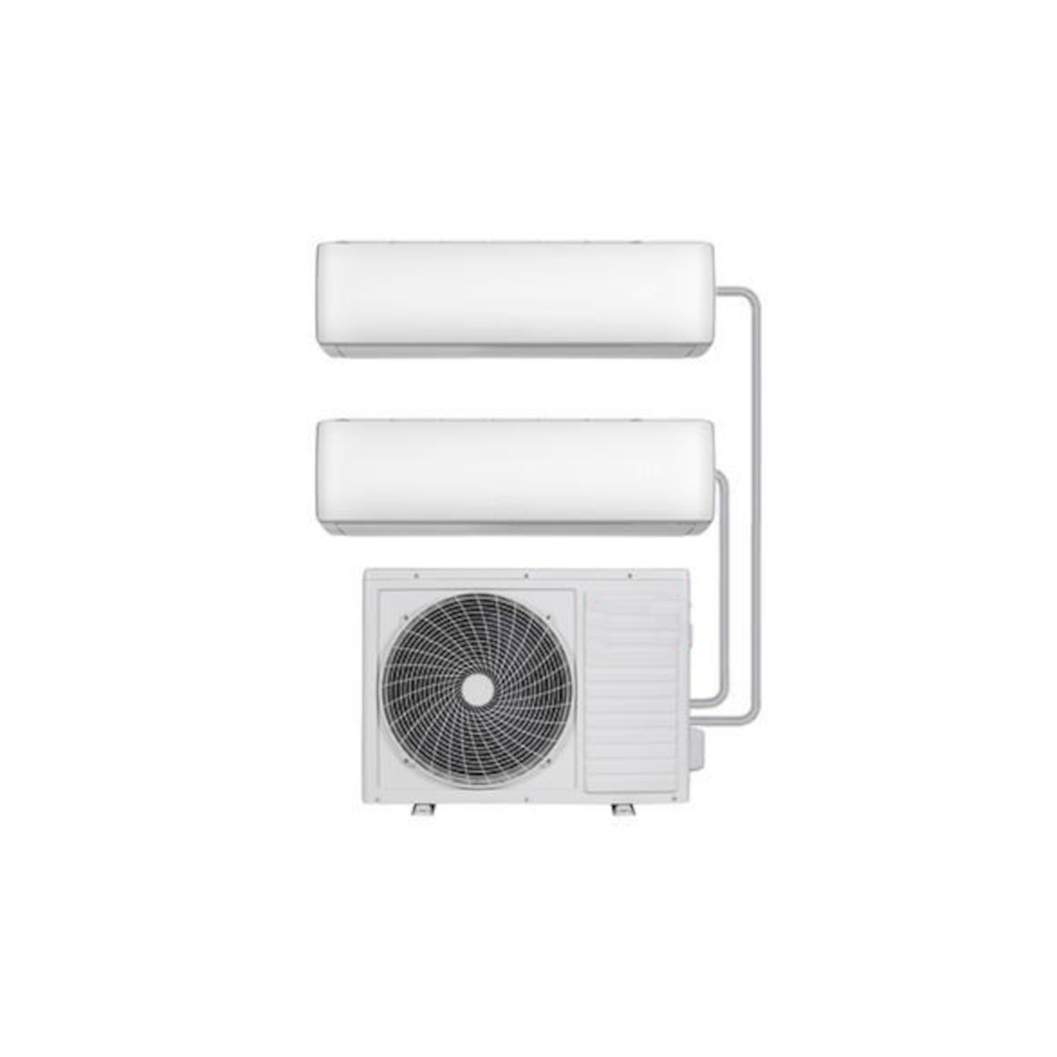 Iqool electriQ iQool 2 x 9000 BTU Wall Mounted Split Air Conditioner with ...