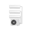 A1/iQool-3MS9K9K9K-V1 Refurbished electriQ iQool 3 x 9000 BTU Wall Mounted Air Conditioner with Heating Function