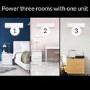 GRADE A1 - Multi-split 27000 BTU SmartApp WIFI Inverter Wall Air Conditioner with 3x 9000 BTU indoor units to a single outdoor unit