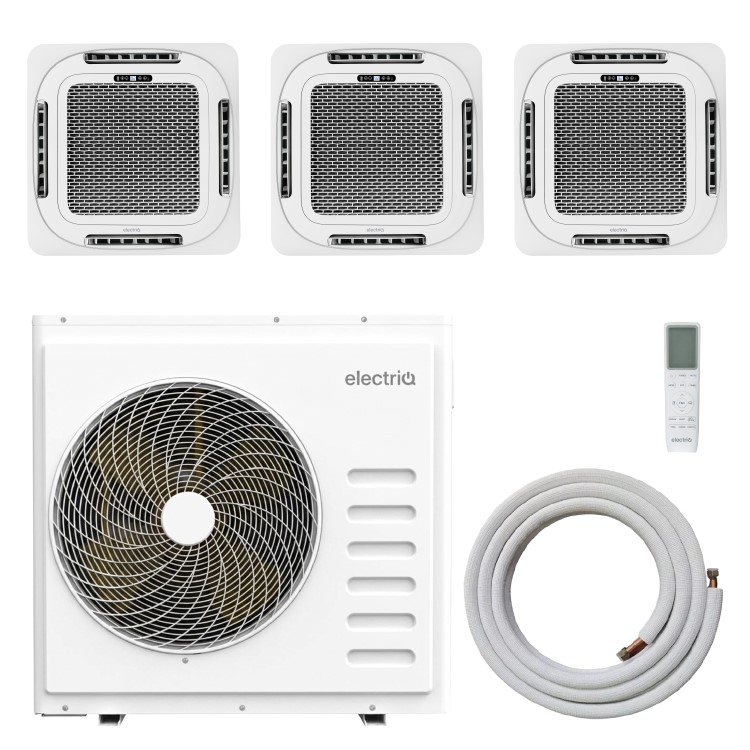 Iqool electriQ iQool Multi-Split 2 x 18000 BTU / 1 x 12000 BTU Smart Ceiling ...