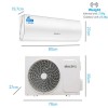 IQool Plus 12000 BTU Smart A+++ Wall Split Air Conditioner with Heat Pump and 5-Meter Pipe Kit Included