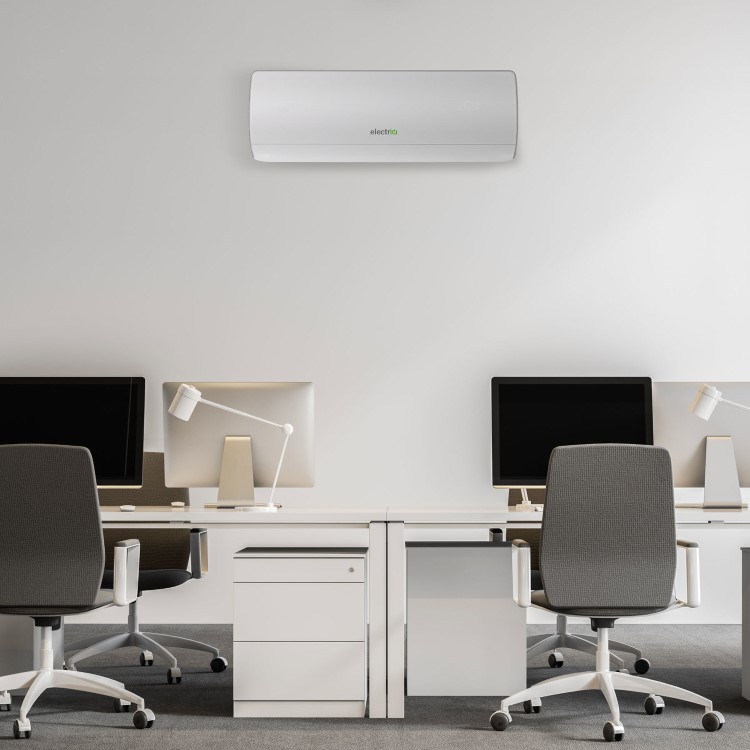 electriQ iQool Plus 12000 BTU Smart A+++ Wall Mounted Air Conditioner with Heat Pump - 5m Pipe Kit Included