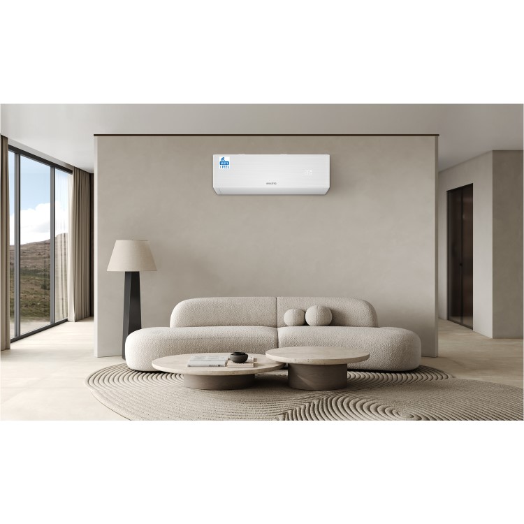 electriQ iQool Plus 12000 BTU Smart A+++ Wall Mounted Air Conditioner with Heat Pump - 5m Pipe Kit Included
