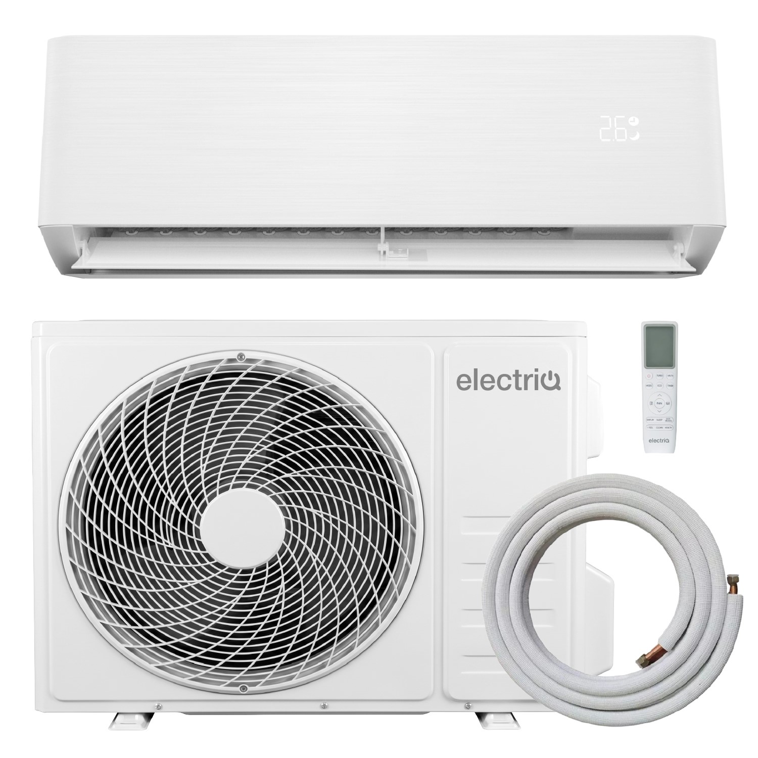 Electriq Iqool 18000 Btu Wall Mounted Air Conditioner With Heating Function iQool18