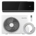 electriQ iQool 24000 BTU WiFi Smart A++ Wall Mounted Split Air Conditioner with Heat Pump - 5m Pipe Kit Included - Black