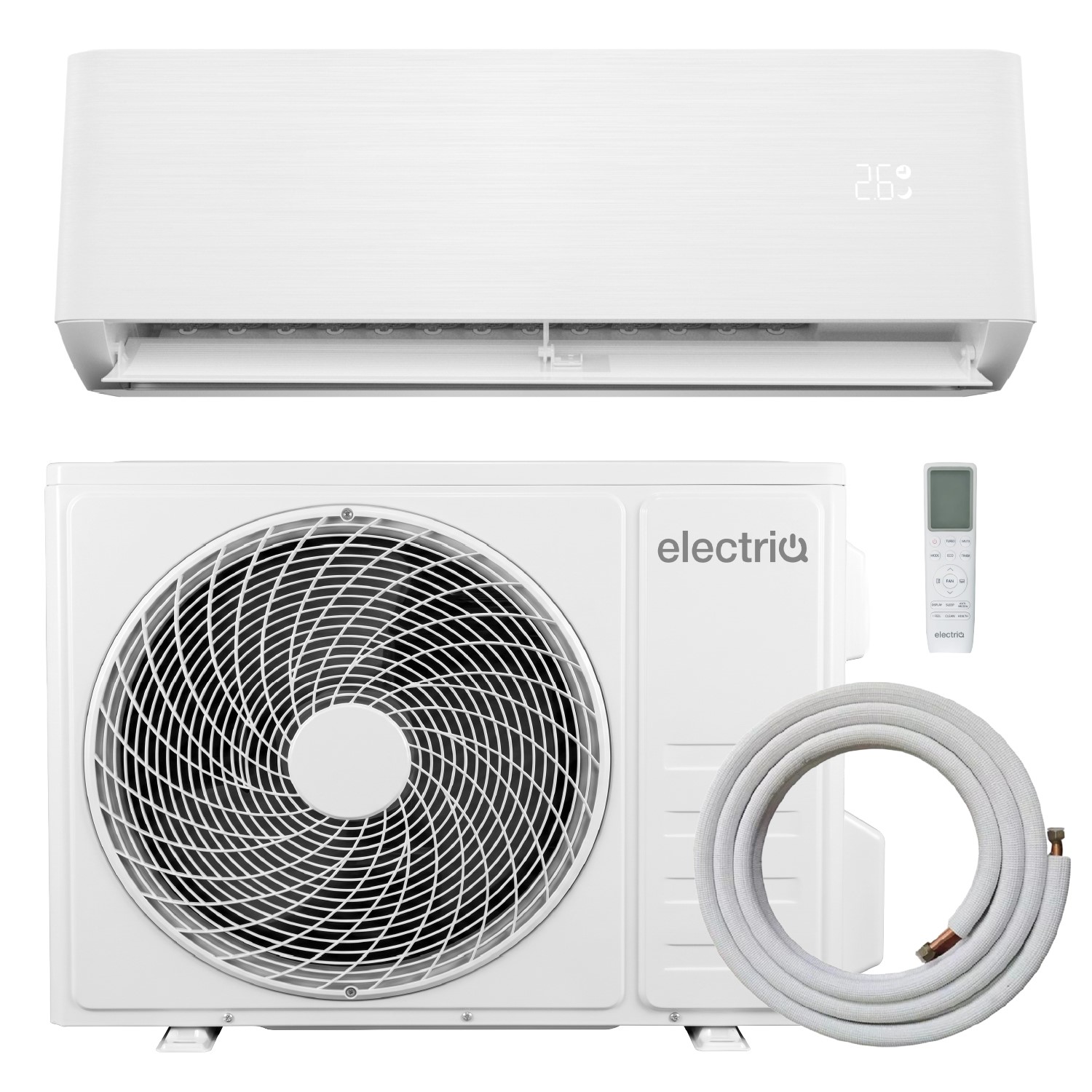 Electriq Iqool 24000 Btu Wall Mounted Air Conditioner With Heating Function iQool24