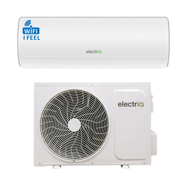 IQool Plus 9000 BTU Smart A+++ Wall Split Air Conditioner with Heat Pump and 5-Meter Pipe Kit Included