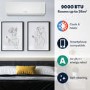 electriQ iQool 9000 BTU Smart A+++ Wall Mounted Air Conditioner with Heat Pump - 5m Pipe Kit Included