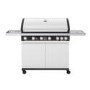 GRADE A2 - The Alabama Elite 6 + 1 Burner Gas BBQ in Gloss White