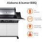 GRADE A2 - The Alabama Elite 6 + 1 Burner Gas BBQ in Gloss White