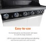 GRADE A2 - The Alabama Elite 6 + 1 Burner Gas BBQ in Gloss White