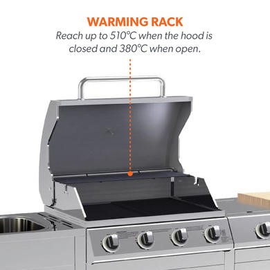 Burner Gas Bbq Grill With Side, Sears Outdoor Kitchen Island