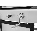Refurbished Boss Grill Premium Dual Fuel - 2 Burner Dual Fuel BBQ Grill with Side Burner - Stainless Steel