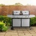 Boss Grill Premium Dual Fuel - 2 Burner Dual Fuel BBQ Grill with Side Burner - Stainless Steel