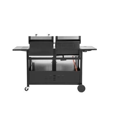 dual fuel bbq with rotisserie