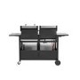 Refurbished electriQ iqdfbbq Dual Fuel Gas and Charcoal BBQ with 3 Burners