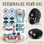 Removeable Vinyl Sticker Sheet for ElectriQ robot vacuum cleaners