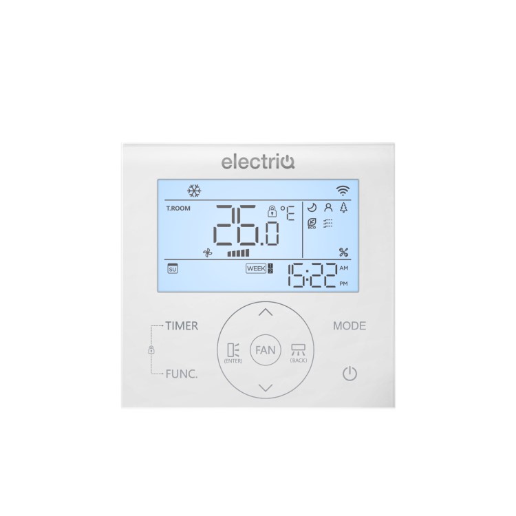 electriQ iQool Ceiling Cassette and Split Wired Controller