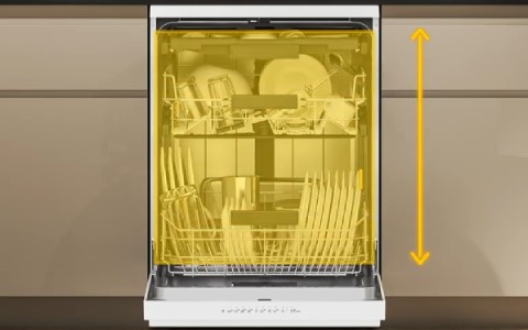 dishwasher with cutlery drawer.