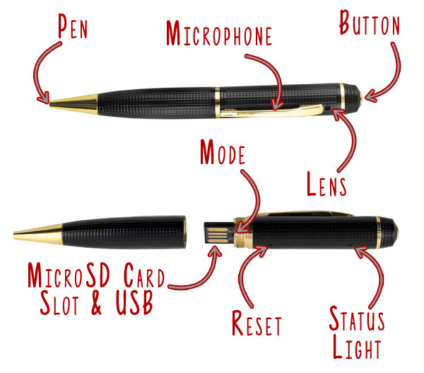 1080p Full HD Spy Pen