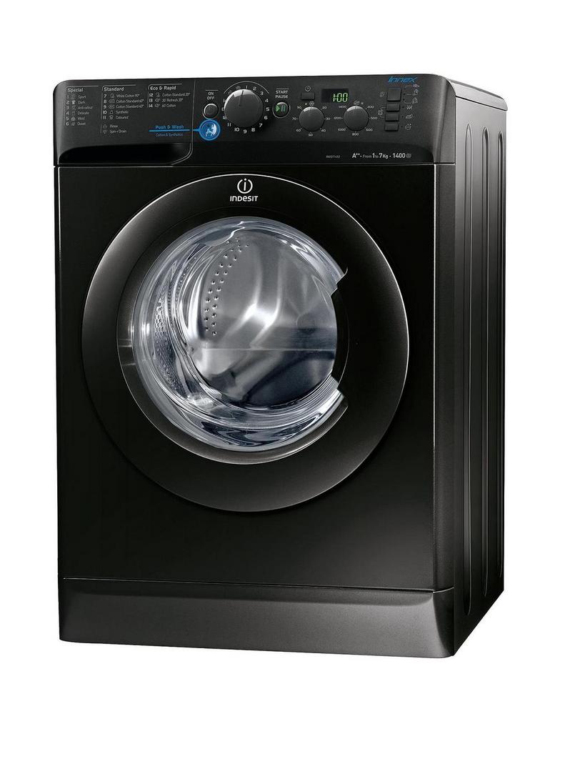 Indesit XWD71452K Innex Black 7kg 1400rpm Freestanding Washing Machine ...
