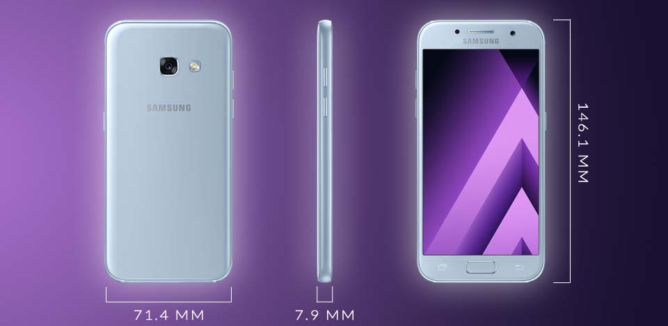 galaxy a5 2016 dimensions