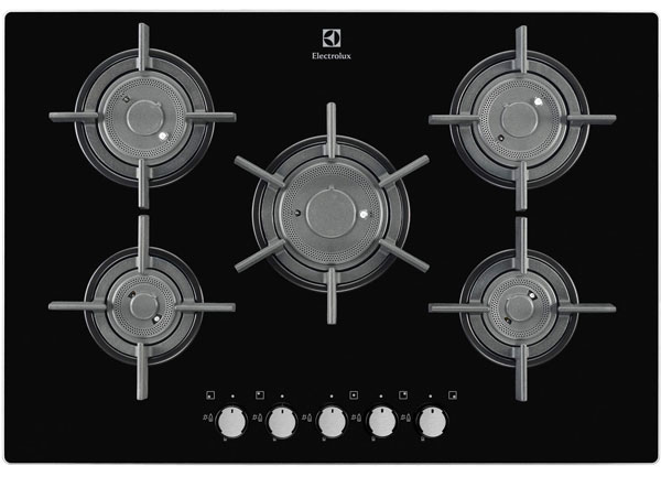 Electrolux EGT7657NOK 5 burner gas on glass hob