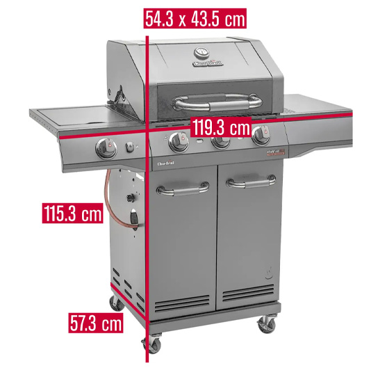 Charbroil 140970 dimensions.