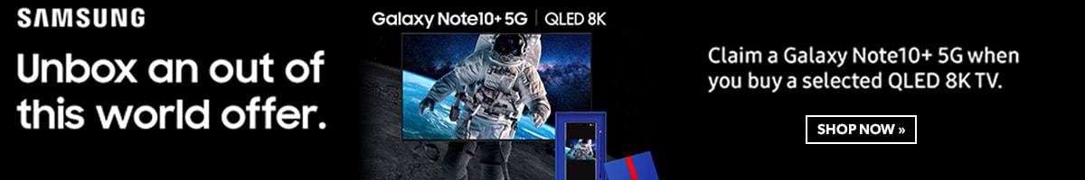 Samsung Qled TV with Free Galaxy Note10