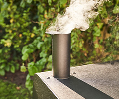 Adjustable chimney.