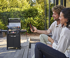 Charbroil two grilling zones.