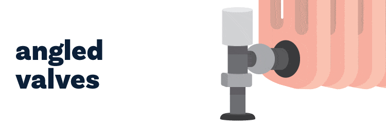 Angled Radiator Valves