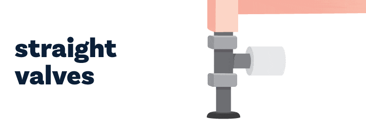 Straight Radiator Valves