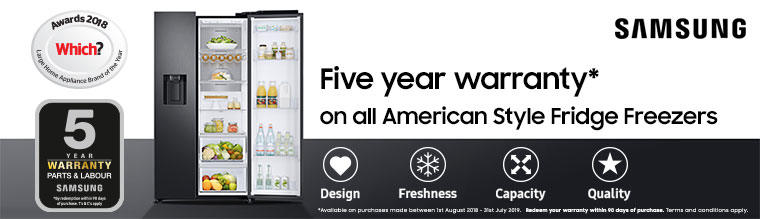 APD Samsung fridge freezer 5 yr warranty
