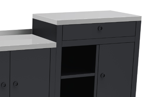 Ample worktop space
