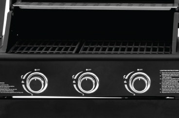 3 burner gas BBQ