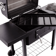 Patented charcoal tray