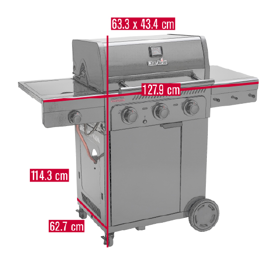 Charbroil 140234 dimensions.