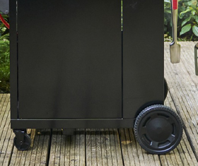 Lockable wheels for mobility and stability.