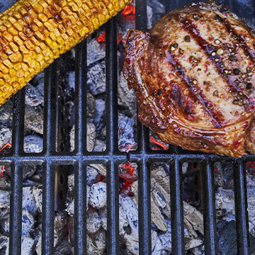 Charbroil cast iron grates.