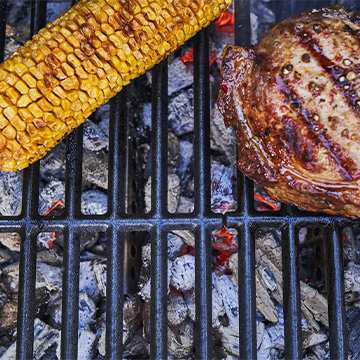 Charbroil cast iron grates.
