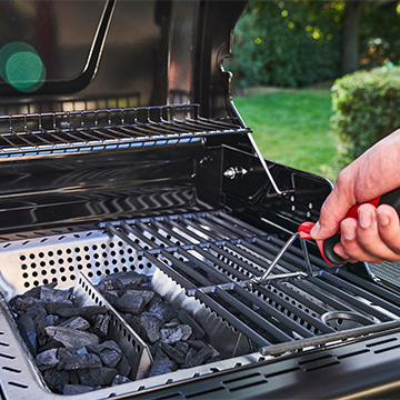 Charbroil Gas2coal grate lifter.