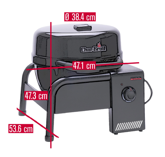 Charbroil 140257 dimensions.
