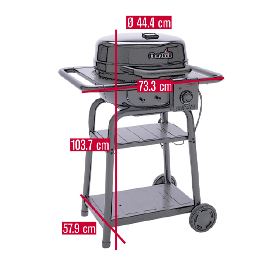Charbroil 140255 dimensions.