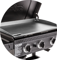 3-zone cooking